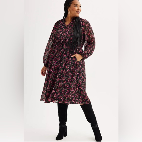 Draper James Dresses & Skirts - Xxl Plus Size Draper James Long Sleeve Cinched Waist Midi Dress
A589